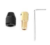 Mini Taladro Chuck Autodruceando Accesorios de Perforación Eléctrica de Chuck 0.3-3.4 Mm con Varilla de Conexión de Latón Anti-textura Anti-skid para Mini Perforador Eléctrico de