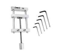 Mini taladro de 3,5 pulgadas prensa torre metal Tabla visan plana Pinza C Abrazadera for talla nuez Metal grabado carpintería Máquina de soldar
