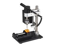 Mini taladro de banco eléctrico, Kit de soporte de prensa, 8000 r/min, 7 velocidades, máquina de perforación de sobremesa de velocidad Variable, taladro preciso, perforación DIY,Fácil de usar(Luxury