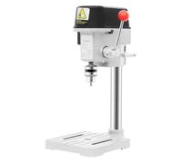 Mini taladro de mesa de 340 W, mini taladro con portabrocas de 1-10 mm, ajustable a 3 velocidades, taladro vertical para láminas de aluminio, madera