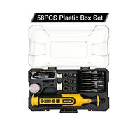 Mini taladro eléctrico portátil de alta potencia de 7,2 V, amoladora de cadena, pulido y grabado (juego de 58