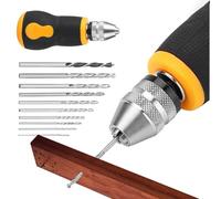 Mini taladro manual, herramienta giratoria pequeña, broca de manual, diseño de agarre compacto, chuck múltiple, construcción ligera, control preciso, función versátil, perfecta para joyas, bricol