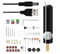 Mini Taladro Recargable - Herramienta Eléctrica Portátil, Broca Inalámbrica Pequeña, Uso Rotativo | Taladro Preciso para Manualidades DIY, Joyería, Madera, Resina, Modelismo, Hogar