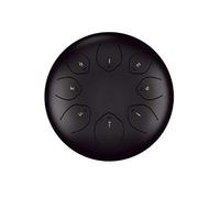 Mini tambor de 6 pulgadas, tambor de lengua de de 8 tonos, tecla D, instrumento de percusión, tambor de mano, con bolsa de tambor engrosada e instrumento de mazo