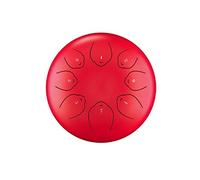 Mini tambor de 6 pulgadas, tambor de lengua de de 8 tonos, tecla D, instrumento de percusión, tambor de mano, con bolsa de tambor engrosada e instrumento de mazo (Color : E)