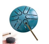 Mini tambor de lengua de acero con piedras de Buda, tambores de acero, tambor de mano de 3 pulgadas con 6 notas fáciles de tocar, baquetas (Color : Green, Size : Arrow style)