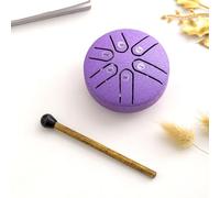 Mini tambor de lengua de acero, mini kit de tambor curativo con piedras de Buda de 3 pulgadas, tambor sin preocupaciones de 6 notas, educación, entretenimiento, meditación, yoga, regalos zen (Color :