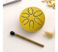 Mini tambor de lengua de acero, mini kit de tambor curativo con piedras de Buda de 3 pulgadas, tambor sin preocupaciones de 6 notas, educación, entretenimiento, meditación, yoga, regalos zen (Color :