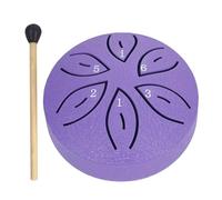 Mini tambor de mano de 6/3 pulgadas, 11/6 notas, selecciones de dedo, instrumentos de percusión, sonido curativo, tambor de lengua de acero for meditación y Yoga(6 Notes Purple)
