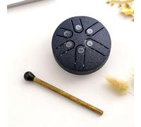 Mini Tambor EtéReo, Tambor De Lengua De Acero De Piedra De Buda, Tambor Sin Preocupaciones, Tambor De PercusióN De 3 Pulgadas, Kit De CuracióN De Sonido De 6 Notas,C