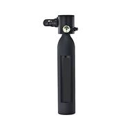Mini tanque de buceo, Cilindros De Gas Portátiles De Repuesto For Emergencias Bajo El Agua Equipados Con Un Conjunto Completo De Respiradores De Buceo para rescate de exploración submarina(Black0.5L r