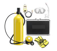 Mini tanque de buceo, Respirador De Buceo De 2L, Equipo De Buceo, Botella De Aluminio, Cilindro De Gas, Natación For Adultos, Esnórquel, Medidor De Presión Residual para rescate de exploración submari