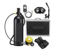 Mini tanque de buceo, Respirador De Buceo De 2L, Equipo De Buceo, Botella De Aluminio, Cilindro De Gas, Natación For Adultos, Esnórquel, Medidor De Presión Residual para rescate de exploración submari