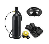 Mini tanque de buceo, Respirador De Buceo De 2L, Equipo De Buceo, Botella De Aluminio, Cilindro De Gas, Natación For Adultos, Esnórquel, Medidor De Presión Residual para rescate de exploración submari
