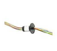 Mini tapa de anillo colector eléctrico, diámetro de anillo colector 12,5 mm, señal de línea 6/12/18, circuito 1,5 A, corriente 2/3/4, brida de junta giratoria de 5 A(4 wire 5A)