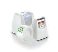 MINI TAPE Dispensador de Cinta Adhesiva de Sobremesa -Mini- REF.0521-M-B - Pesado, Alta Calidad y Apto para 33 mts. by Office Box (Blanco)