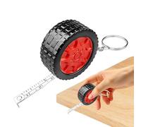 Mini Tape Measure, Tire Shaped Design, 1 Meter Portable Tool, Flat Measuring Tape Easy Use, Body Clothes Sewing Fabric Pipe Carpentry Workshop Garage Home Office Fishing
