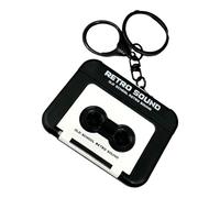 Mini Tape Recorder Keychain - Playable Voice Recorder Bag Charm, Retro Cassette Player Purse Ornament With Recording Function, Whimsical Music Lover Gift For Backpacks And Keys | Battery Included