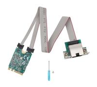Mini Tarjeta de Red PCIE, RTL8125B M.2 A+E Nic de Puerto único 2.5G - Pin Doblado, Adaptador Ethernet de Tarjeta PCI Express portátil.