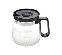 Mini - Taza de café de vidrio de 16 onzas | Taza transparente apta para lavavajillas con tapa de viaje | Taza portátil con mango resistente al calor y tapa para té, coche, hogar, oficina