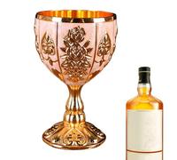 Mini taza de cáliz, mini vaso de cáliz, elegante taza de proxeneta de zinc, diseño de relieve retro de 30 ml | retro para boda en el bar de casa, regalo de vaso, taza pequeña