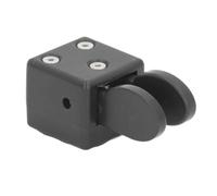 Mini Tecla CW Morse Automático, Tecla de Código Morse de Doble Paleta Tecla de Telégrafo con Base Magnética para Radio de Onda Corta Código Morse QU-2020, Tecla CW de Doble Paleta