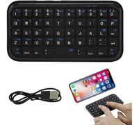 Mini teclado Bluetooth inalámbrico recargable, silencioso portátil pequeño teclado compacto para Windows/iOS/Android/PC/ordenador portátil/Smartphone/Tableta, para viajes niños niños niñas regalo