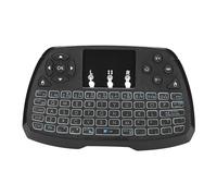 Mini Teclado, Mini Teclado Inalámbrico Retroiluminado Con Panel Táctil, Control Remoto Combinado Con Batería Recargable De Iones De Litio Y Teclas Multimedia, Retroiluminación 2 En 1, Mano única De Mo