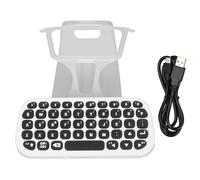 Mini teclado para juegos para mando de PS5, teclado inalámbrico con distribución QWERTY, conexión Bluetooth, diseño ergonómico, dispositivo de