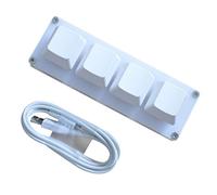 Mini teclado personalizado de 4 teclas Plug and Play con cable de datos de 1,5 m para Raspberry Pi