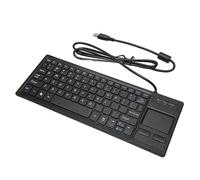 Mini Teclado Táctil Compacto Ultradelgado con Cable, Tecla de Tijeras X, Admite Gestos Básicos, para Aplicaciones Industriales, de Servicios de Alimentos, Marinas, de