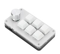 Mini Teclados Stream Deck Teclado Mecnico con una Sola Mano de Operacin Simple de Alta Resistencia a Prueba de Polvo para Laboratorio para Oficina (Blanco Tastiere