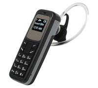 Mini Teléfono Celular con Marcador Bluetooth, Teléfono Móvil con Pantalla Pequeña, Teléfono gsm, Teléfono Móvil Más Pequeño, Reproductor de Música Mp3 para Automóvil, Mini Móvil (Negro)