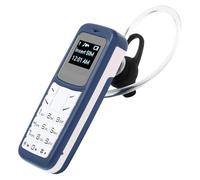 Mini Teléfono Celular con Marcador Bluetooth, Teléfono Móvil con Pantalla Pequeña, Teléfono gsm, Teléfono Móvil Más Pequeño, Reproductor de Música Mp3 para Automóvil, Mini Móvil (Azul)