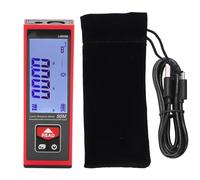 Mini telémetro láser LM50B y Regla electrónica con Alcance de 50 m, medidor de Distancia Manual con construcción de Material ABS y función de calibración automática