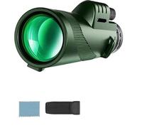 Mini telescopio eléctrico portátil Zoom HD 5000M telescopio Plegable telescopio de Larga Distancia Deportes de Caza Viajes de Camping al Aire Libre (Color : Green suit1)