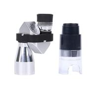 Mini telescopio monocular portátil 12x32 Monoculares ópticos de Metal Plateado Piezas para telescopio astronómico(8X20 B)