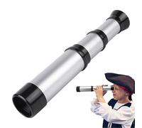 Mini telescopio Pirata Spyglass - Monocular retráctil Impermeable | Telescopio de Juguete Plegable de Bolsillo para niños, exploración al Aire Libre y Juegos de rol