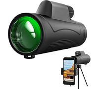 Mini telescopio portátil 12x50 para Adultos. Resistente al Agua, Compatible con Soporte para teléfono móvil y trípode Adaptador. Prisma BAK4.
