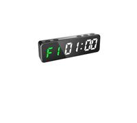 Mini temporizador de gimnasio de 1 pulgada, 5,1 pulgadas x 1,5 pulgadas x 0,9 pulgadas, reloj de entrenamiento con intervalos de entrenamiento LED súper portátil, cronómetro de Fitness con cuenta regr