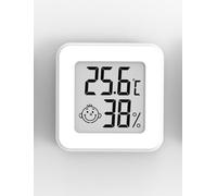 Mini Termómetro Higrómetro Digital Medidor de Temperatura y Humedad, Termohigrómetro de Interior (blanco-1 pieza)