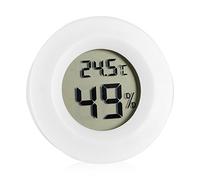 Mini Termómetro Higrómetro Digital, Mini Monitor de Temperatura y Humedad, Termómetro Digital Redondo para Hogar Oficina