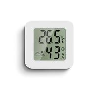 Mini termómetro interior higrómetro salón pantalla LCD monitor temperatura y humedad termómetro mini termómetro interior para sótano, humidor
