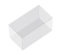 Mini Tistana de Pescado - Tank de Pescado Transparente Alto | Pequeños Tanques sin Borde | Aquarium Professional Fishes Tank | Pequeño Acuario para configuraciones Creativas del ecosistema de Peces