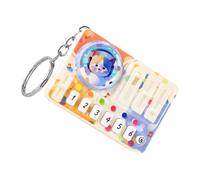 Mini tocadiscos - Llavero de DJ, bonito dije de tocadiscos de dibujos animados, accesorio de instrumento musical, mochila divertida para mujeres, escuela, oficina, hogar, viajes y decoración de