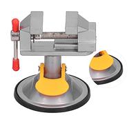 Mini Tornillo de Banco con Ventosa, Acero, Rotación de 360 Grados, Mini Herramienta Manual con Alta Resistencia y Fiabilidad, Fuerza de Sujeción Ajustable, Apto para Vidrio