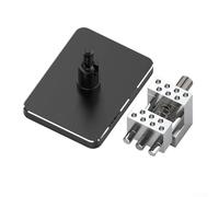 Mini tornillo de banco de mesa, abrazadera ajustable giratoria de 360° para modelado y pasatiempos, para aleación de aluminio CNC con base desmontable para hacer joyas, reparación de relojes y