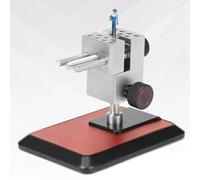 Mini tornillo de banco de mesa, aleación de aluminio CNC ajustable para trabajos de precisión, incluye 8 pasadores de banco, ideal para construcción de modelos, manualidades, fabricación de joyas y