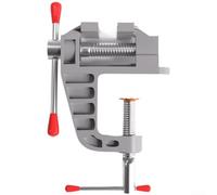 Mini tornillo de banco de mesa para carpintería de bricolaje, abrazadera de acero pequeña con apertura de 20 mm y longitud de mandíbula de 35 mm, tornillo de banco de trabajo de metal compacto para
