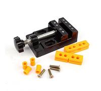 Mini Tornillo de Banco Mesa Prensa de Taladro Universal, Sujeción máx. 53mm | Abrazadera de Tabla Paralela de Aleación de Aluminio para Joyería, Artesanía, Escultura y DIY